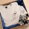Custom Dad Photo Shirt - Embroidered Dad & Kids Portrait - Personalized Father's Day Keepsake Gift - Photowatch