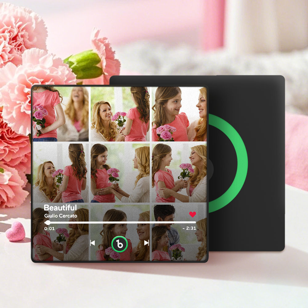 Mother's Day Gifts Custom Music Fridge Magnet Colorful Frame Album Fridge Magnet Can Play Songs