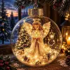 Enchanted Christmas Glow Ornament Miniature Holiday Scene Keepsake Best Christmas Gift for Family