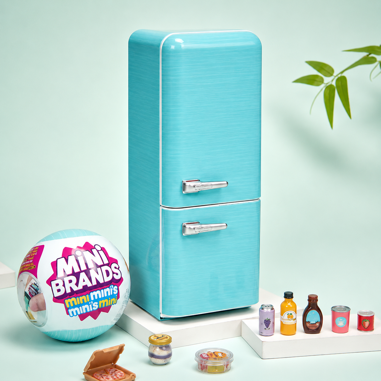 Mini Fridge Blind Box Toy Set, Cute Mini Fridge Blind Box, Tiny Food Collectibles & Surprise Miniatures, DIY Play Fridge for Collectors