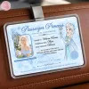 Personalized Princess Passenger ID Card, Jasmine Car Accessory, Custom Photo & Name Car Visor Clip, Gift for Her