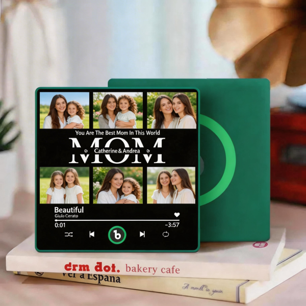 Mother's Day Gifts Custom Music Fridge Magnet Colorful Frame Album Fridge Magnet Can Play Songs