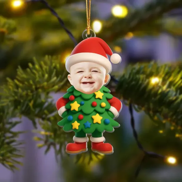 Personalized Family Christmas Ornament, Funny Custom Face Ornament, Holiday Tree Decoration, Christmas Gift for Families - Photowatch
