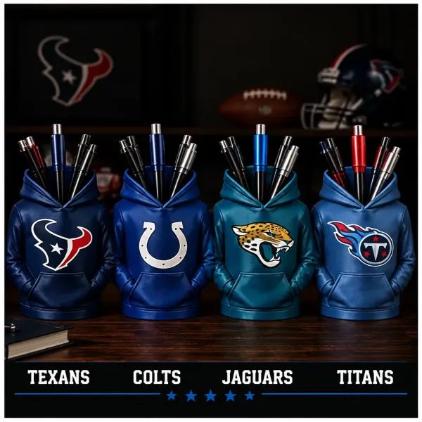 Football Hoodie Pen Holder | Team Desk Organizer
