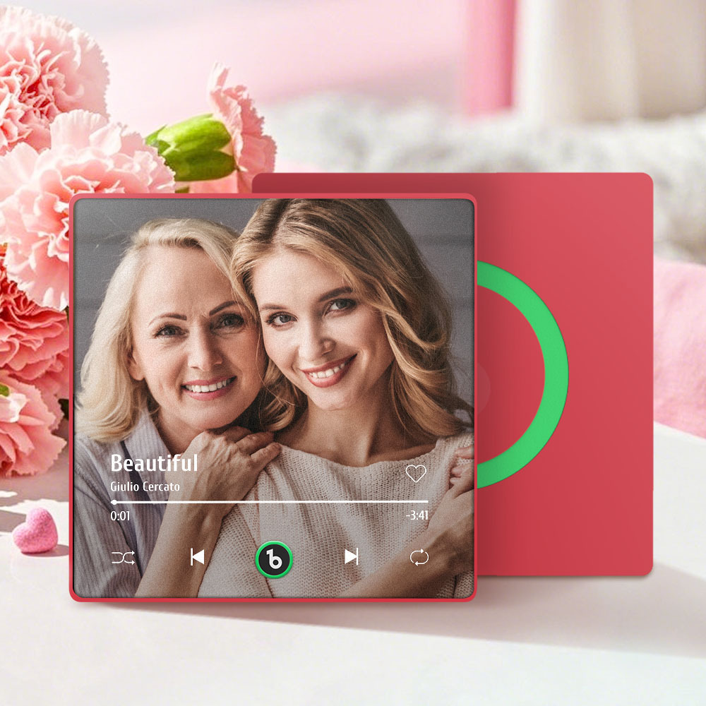 Mother's Day Gifts Custom Music Fridge Magnet Colorful Frame Album Fridge Magnet Can Play Songs