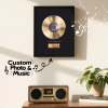 Personalized Golden Record Style Music Decor, Custom Music Photo Name, Custom Photo Music Plaque, Personalized Song Plaque, Click to Play No Phone Needed for Loved Ones - Photowatch