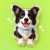 Custom Dog Nose Squishy Fridge Magnet Sticker with Rotating Head, Personalized Pet Nose Squeeze Toy with Custom Face