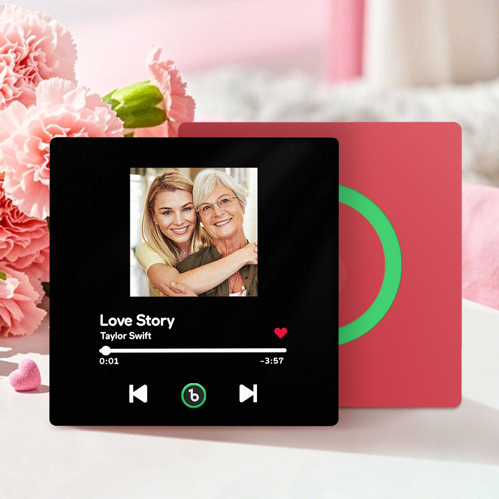 Mother's Day Gifts Custom Music Fridge Magnet Colorful Frame Album Fridge Magnet Can Play Songs