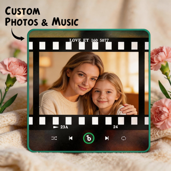 Mother's Day Gifts Custom Music Fridge Magnet Colorful Frame Album Fridge Magnet Can Play Songs