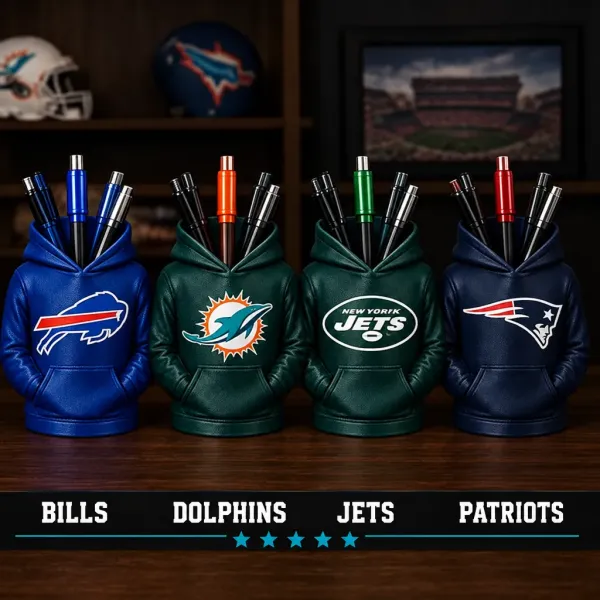 Football Hoodie Pen Holder | Team Desk Organizer