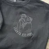 Custom Dad Photo Shirt - Embroidered Dad & Kids Portrait - Personalized Father's Day Keepsake Gift - Photowatch