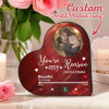 Custom Music Fridge Magnet Custom Heart Frame Album Fridge Magnet Music Wall Photo Sticker