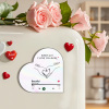 Custom Music Fridge Magnet Custom Heart Frame Album Fridge Magnet Music Wall Photo Sticker