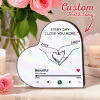 Custom Music Fridge Magnet Custom Heart Frame Album Fridge Magnet Music Wall Photo Sticker