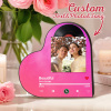 Custom Music Fridge Magnet Custom Heart Frame Album Fridge Magnet Music Wall Photo Sticker