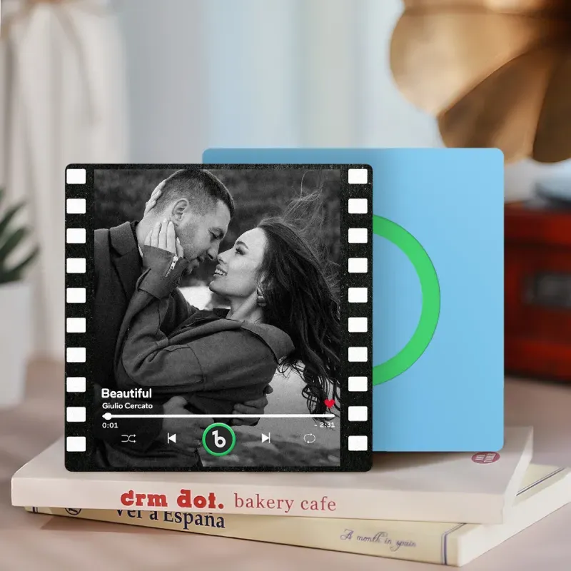 Spotify Fridge Magnet New 4.0 Upgrade Custom Music Fridge Magnet Colorful Frame Album Fridge Magnet Can Play Songs Gift for Couple