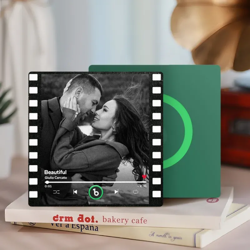 Spotify Fridge Magnet New 4.0 Upgrade Custom Music Fridge Magnet Colorful Frame Album Fridge Magnet Can Play Songs Gift for Couple