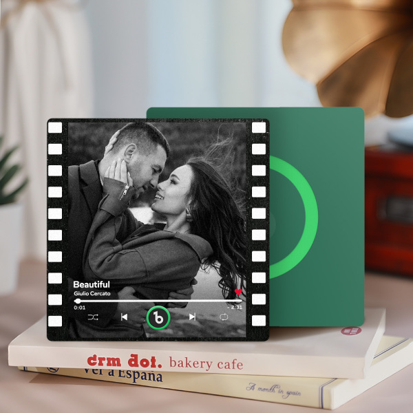 Custom Music Fridge Magnets Custom Music Fridge Magnet Colorful Frame Album Fridge Magnet Can Play Songs Gift for Couple