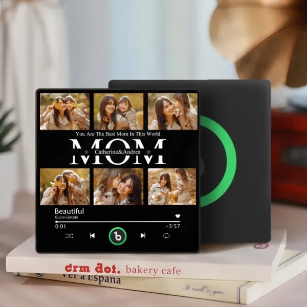 Mother's Day Gifts Custom Music Fridge Magnets Custom Music Fridge Magnet Colorful Frame Album Fridge Magnet Can Play Songs Gift for Mom