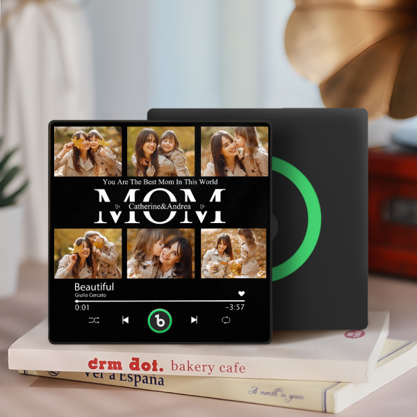Custom Music Fridge Magnets Custom Music Fridge Magnet Colorful Frame Album Fridge Magnet Can Play Songs Gift for Couple