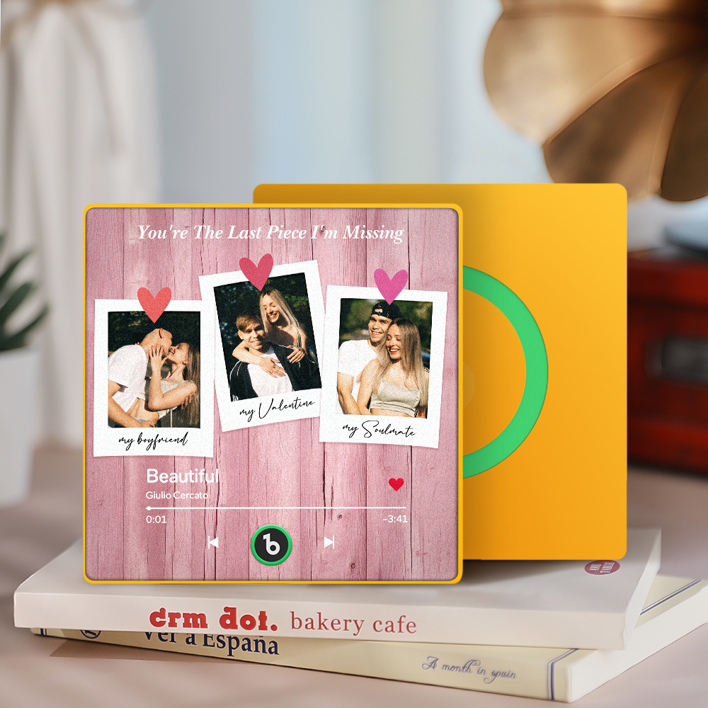 Custom Photo Engraving Music Refrigerator Magnets With Various Styles For You To Choose From Decorate Your Love And Give It To Your Beloved