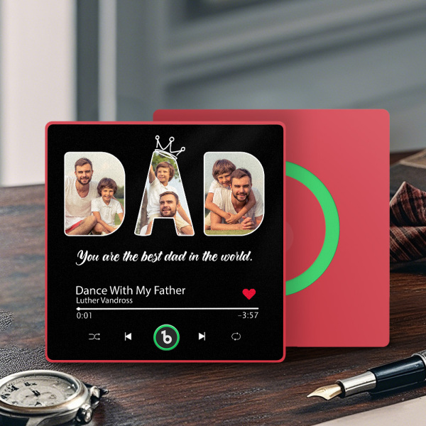 Custom Music Fridge Magnets Custom Music Fridge Magnet Colorful Frame Album Fridge Magnet Can Play Songs Gift for Dad