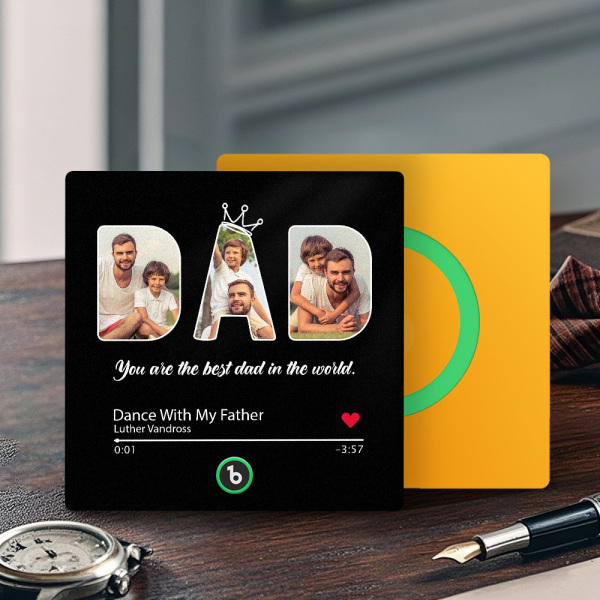 Custom Music Fridge Magnets Custom Music Fridge Magnet Colorful Frame Album Fridge Magnet Can Play Songs Gift for Dad