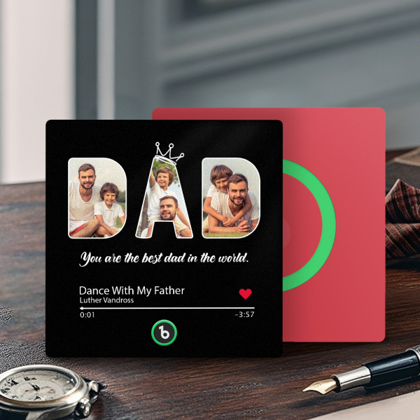 Custom Music Fridge Magnets Custom Music Fridge Magnet Colorful Frame Album Fridge Magnet Can Play Songs Gift for Dad