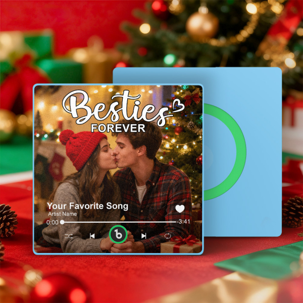 Christmas Gifts Custom Music Fridge Magnets Custom Photo Frames Fridge Magnets Music Wall Stickers Photo Stickers Song Magnets That Can Play Music for Your Loved Ones