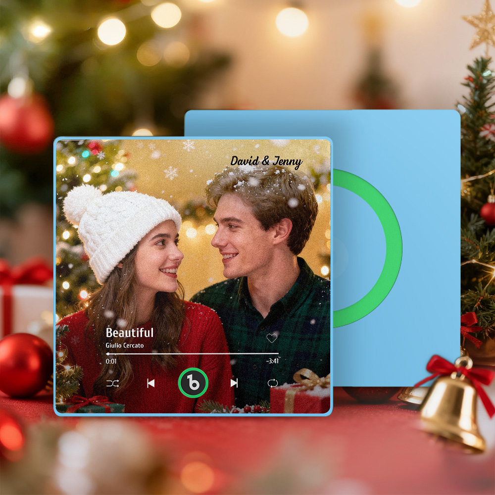 Christmas Gifts Custom Music Fridge Magnet Colorful Frame Music Wall Photo Sticker Personalized Song Fridge Magnet