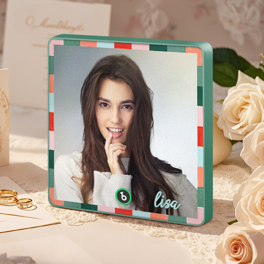 Custom Music Fridge Magnets Single Color Frame Style Custom Music Picture And Lettering For Her