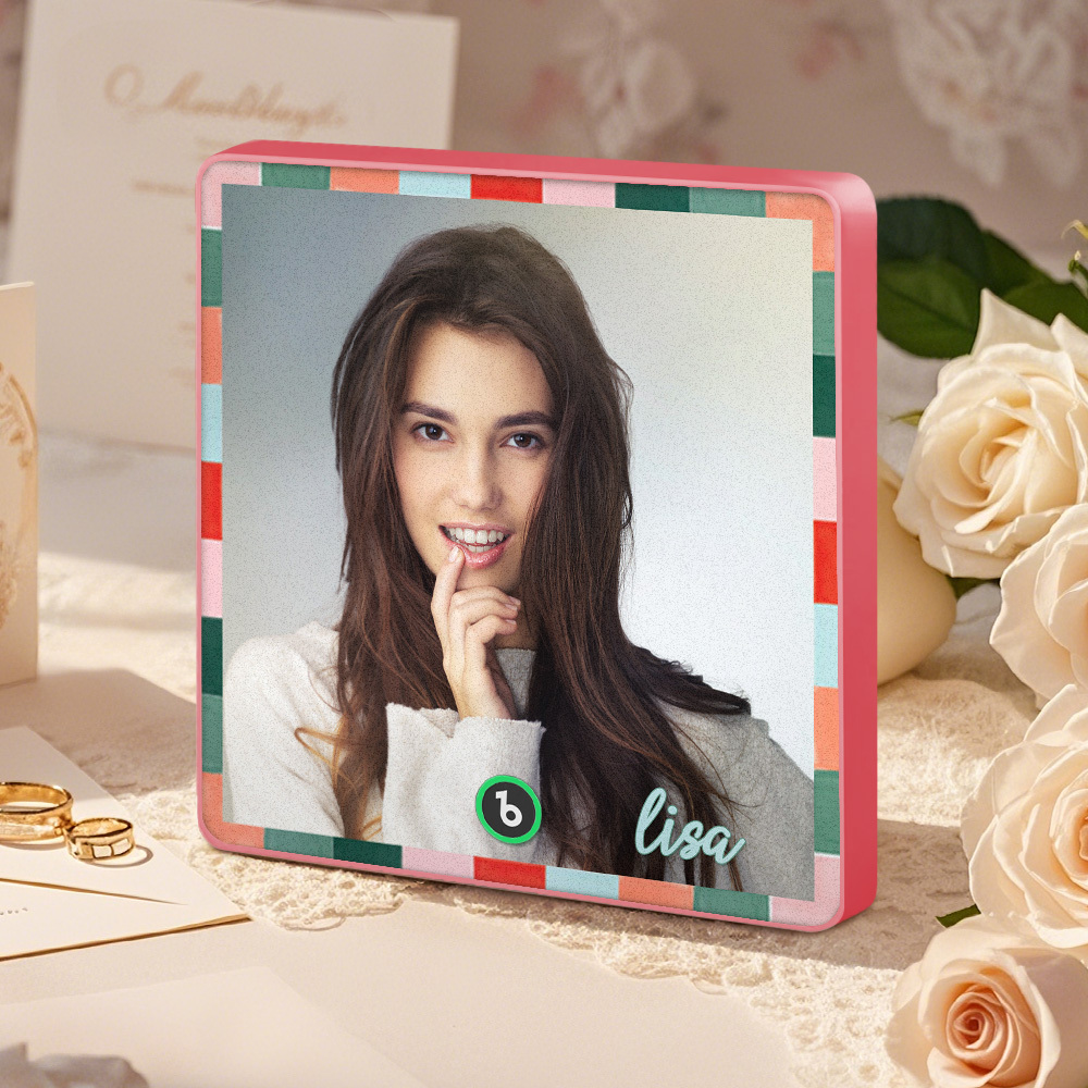 Custom Music Fridge Magnets Single Color Frame Style Custom Music Picture And Lettering For Her