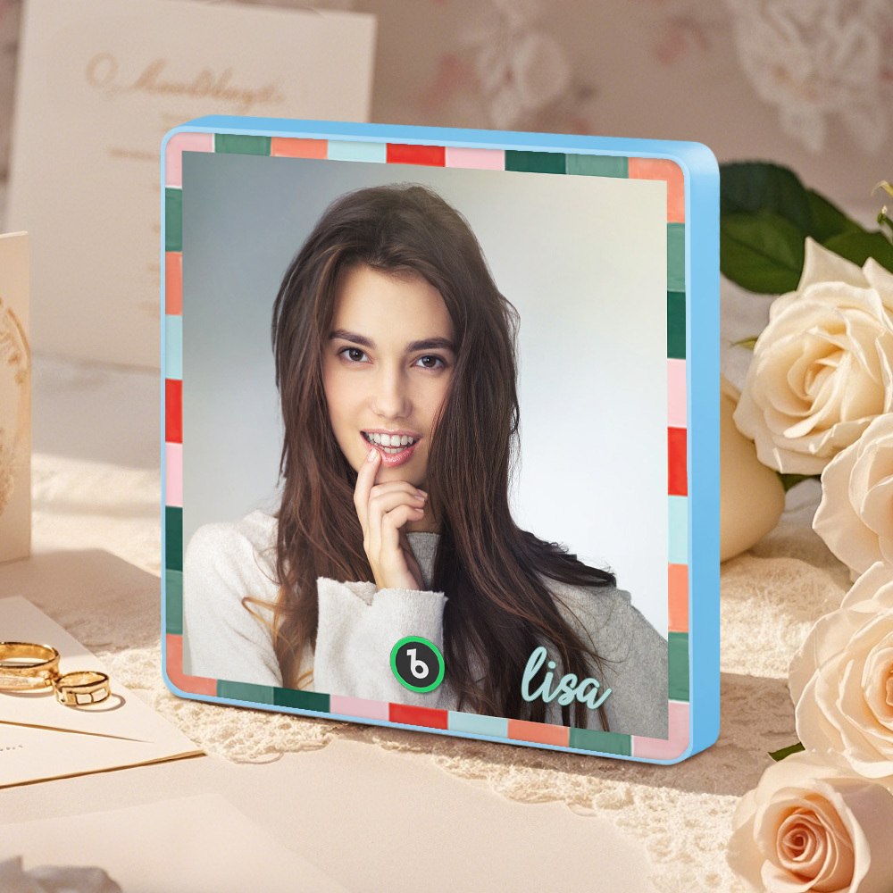 Custom Music Fridge Magnets Single Color Frame Style Custom Music Picture And Lettering For Her