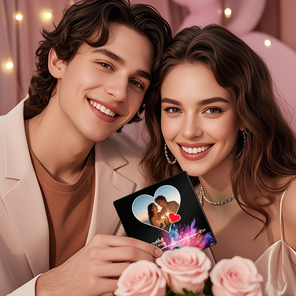 Custom Music Fridge Magnets With Colorful Heart Designs Custom Music And Images For Your Loved Ones