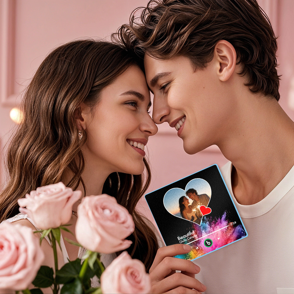 Custom Music Fridge Magnets With Colorful Heart Designs Custom Music And Images For Your Loved Ones