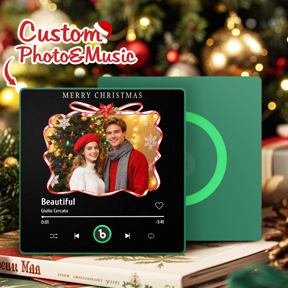 Custom Music Fridge Magnets With Christmas Atmosphere Custom Music And Images For Your Loved Ones
