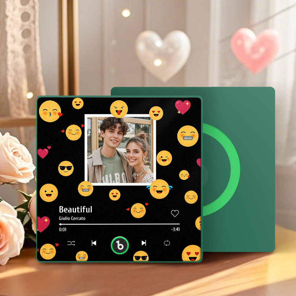 Custom Music Fridge Magnets With Emoji Custom Music And Images For Your Loved Ones