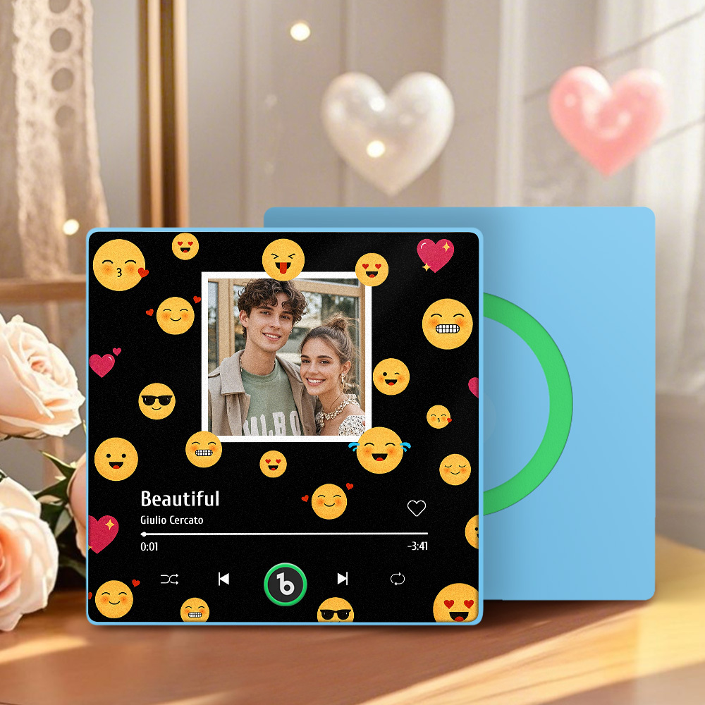 Custom Music Fridge Magnets With Emoji Custom Music And Images For Your Loved Ones