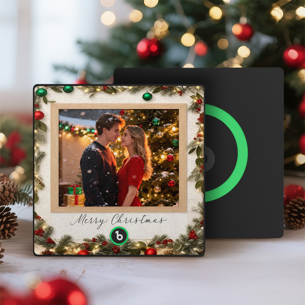 Christmas Gifts Custom Music Fridge Magnet Colorful Frame Music Wall Photo Sticker Personalized Song Fridge Magnet