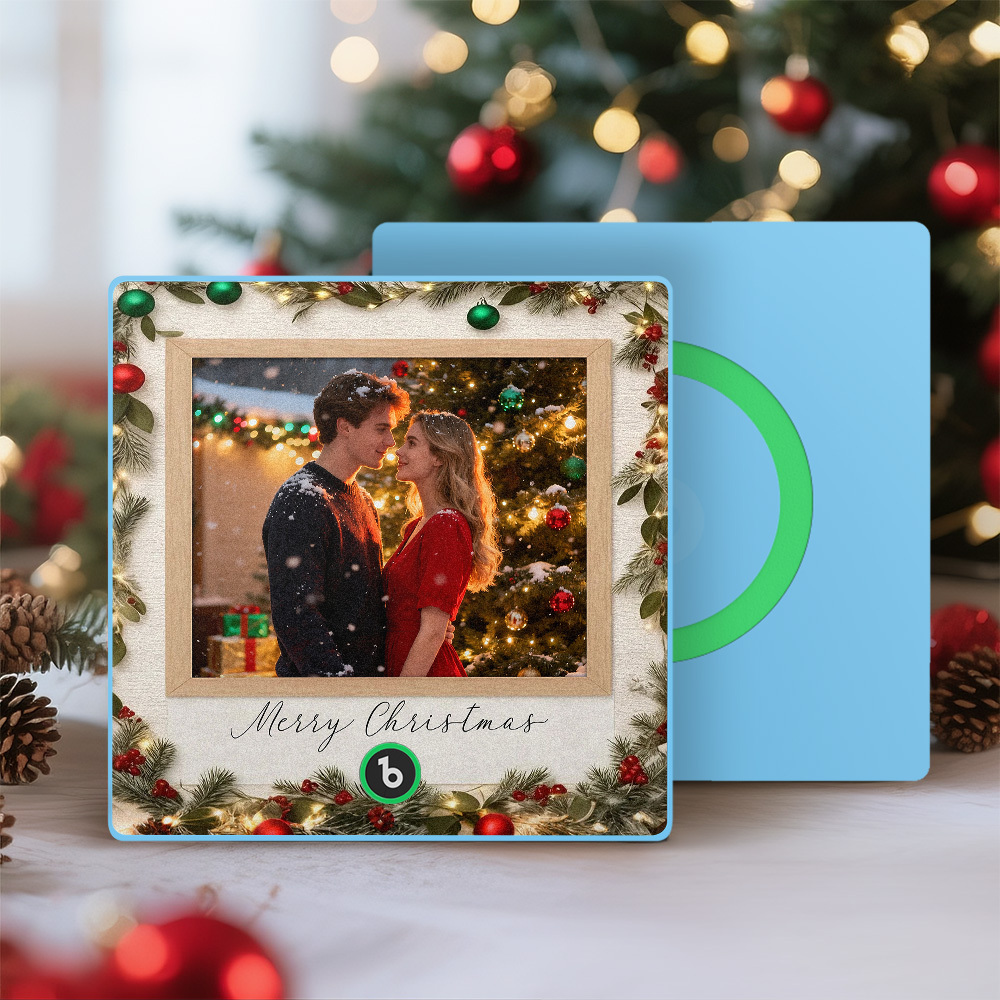 Christmas Gifts Custom Music Fridge Magnet Colorful Frame Music Wall Photo Sticker Personalized Song Fridge Magnet