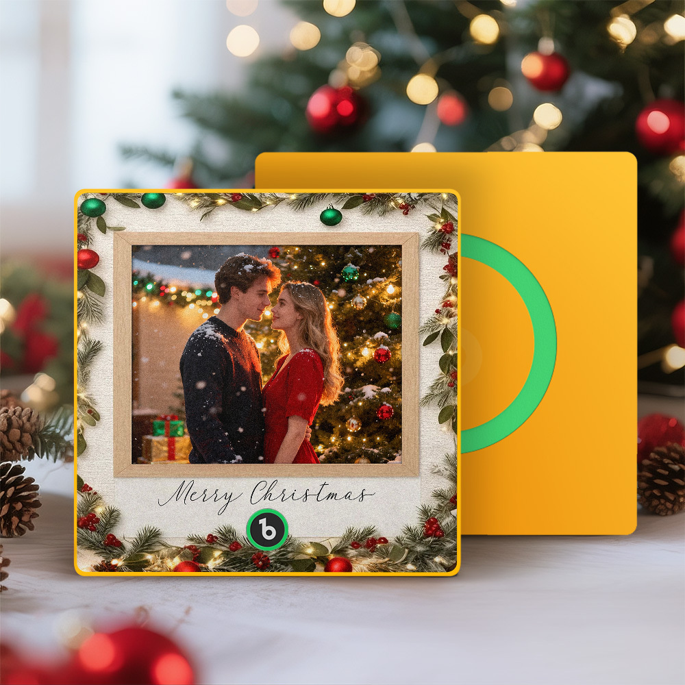 Christmas Gifts Custom Music Fridge Magnet Colorful Frame Music Wall Photo Sticker Personalized Song Fridge Magnet