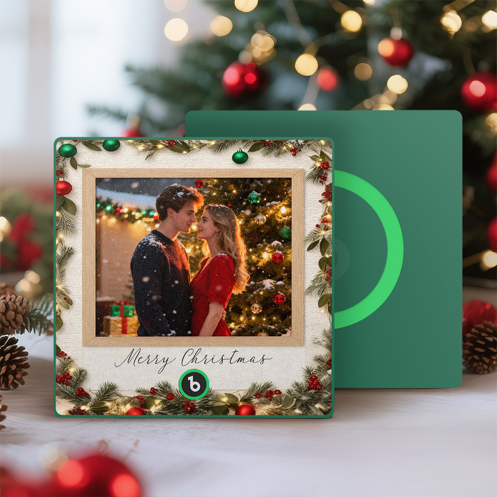 Christmas Gifts Custom Music Fridge Magnet Colorful Frame Music Wall Photo Sticker Personalized Song Fridge Magnet