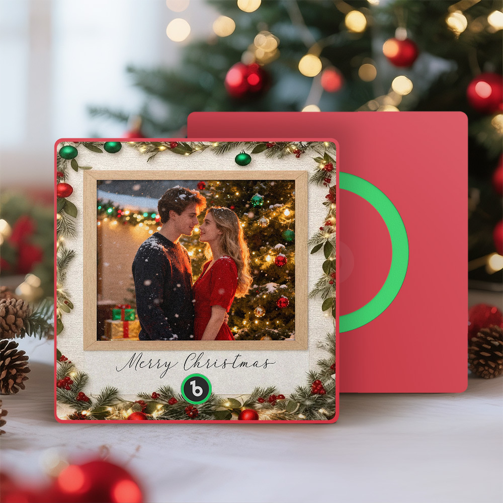 Christmas Gifts Custom Music Fridge Magnet Colorful Frame Music Wall Photo Sticker Personalized Song Fridge Magnet