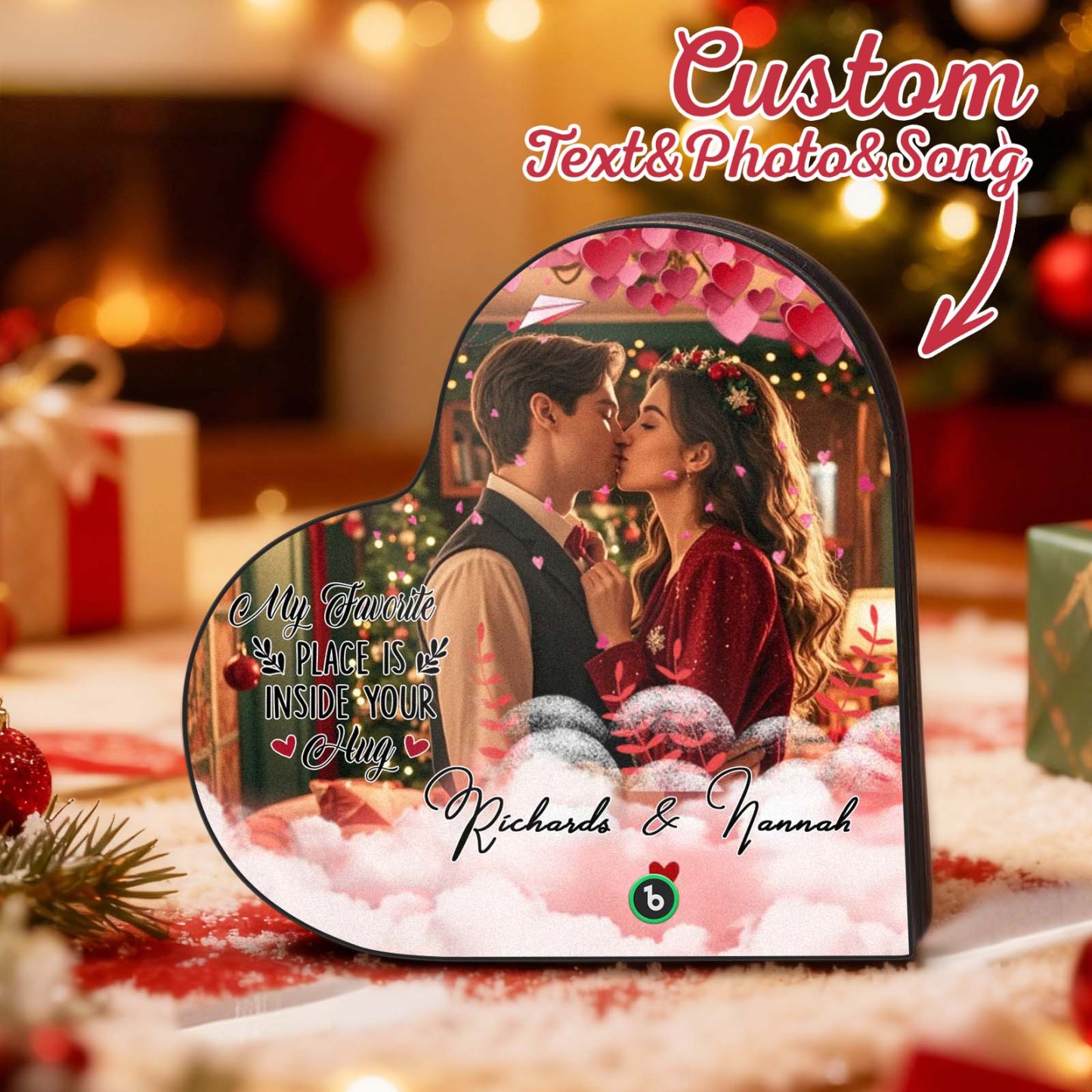 Personalized Music Fridge Magnet, Custom Music Wall Photo Sticker, Best Gift for Him - Photowatch