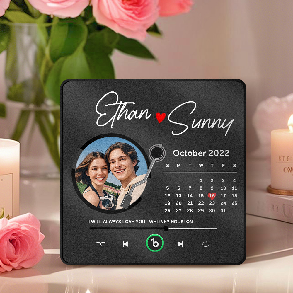 Custom Music Fridge Magnet Personalized Record Fridge Magnet Valentine's Gift for Her