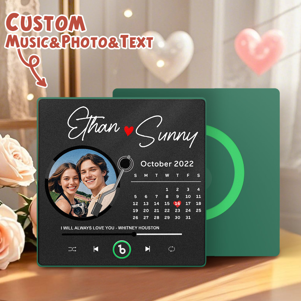 Custom Music Fridge Magnet Personalized Record Fridge Magnet Valentine's Gift for Her