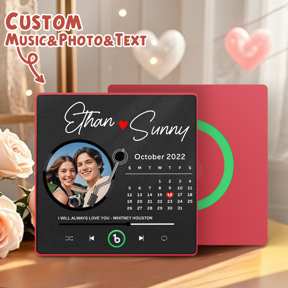 Custom Music Fridge Magnet Personalized Record Fridge Magnet Valentine's Gift for Her