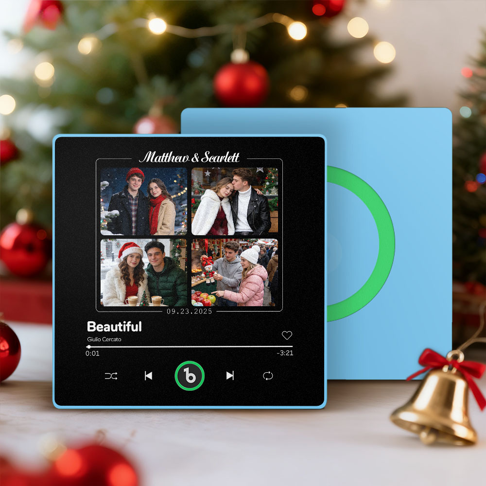 Custom Music Fridge Magnet with Colorful Frame That can be Played Song Unique Gift for Couple