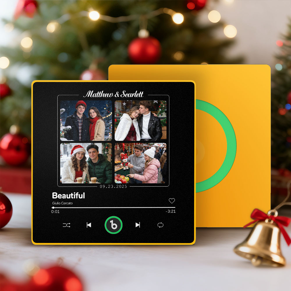 Custom Music Fridge Magnet with Colorful Frame That can be Played Song Unique Gift for Couple