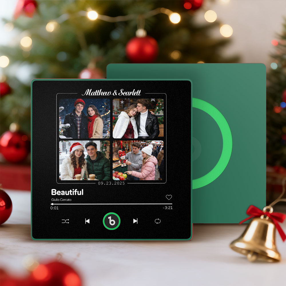 Custom Music Fridge Magnet with Colorful Frame That can be Played Song Unique Gift for Couple